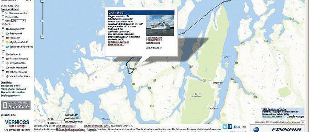 Vom Nordkap kommend liegt die „Columbus 2“ in dieser Momentaufnahme im Hafen der norwegischen Stadt Tromsø.