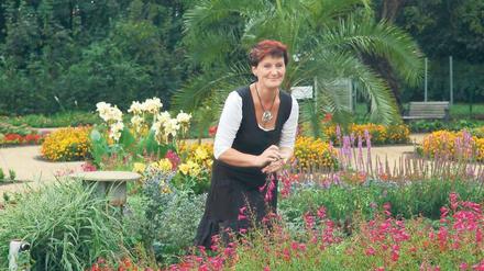 Mit Liebe gepflanzt. Gärtnerin Sonja Wettig führt auch die Orangerie. 