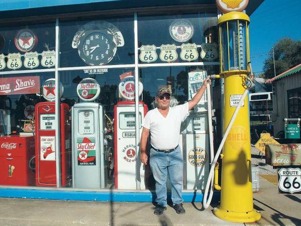 Landmarken an der Route 66. Bill Shea’s legendäre Gasstation.