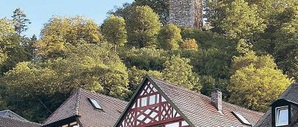 Ganz schön schmuck. Schlossturm und Marktplatz in Bad Berneck 