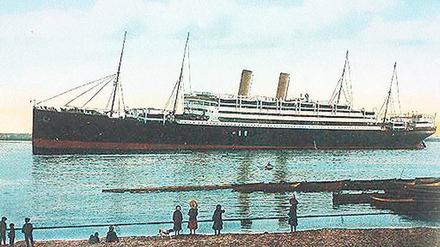 Schnelldampfer „Augusta Victoria“. Erstes Kreuzfahrtschiff für die „Hamburg-Amerikanische Packetfahrt-Actien-Gesellschaft“ (Hapag).