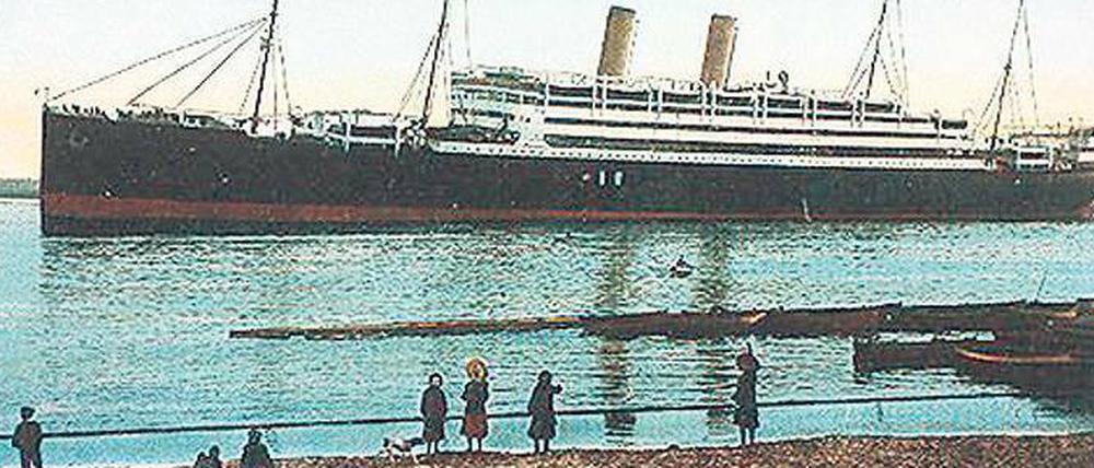 Schnelldampfer „Augusta Victoria“. Erstes Kreuzfahrtschiff für die „Hamburg-Amerikanische Packetfahrt-Actien-Gesellschaft“ (Hapag).