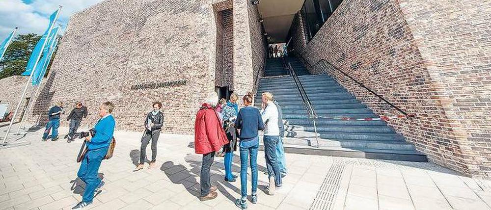 Backstein-Tradition. Der Eingang des Neubaus des Europäischen Hansemuseums in Lübeck.