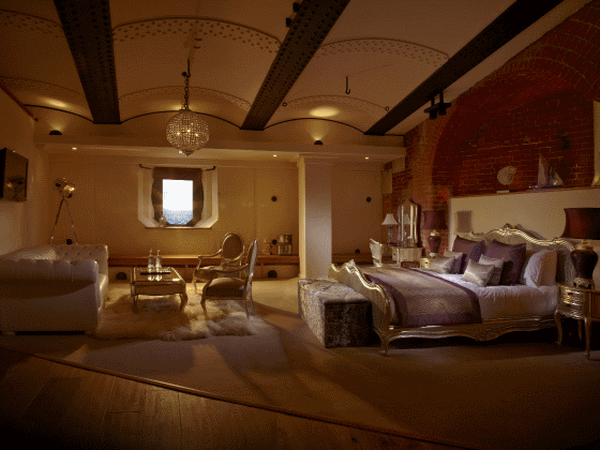 Eine von neun luxuriösen Suiten auf dem Spitbank Fort. 
