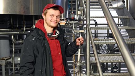 Lorenz Manchon (25) ist im dritten Lehrjahr bei der Brauerei Lemke. 
