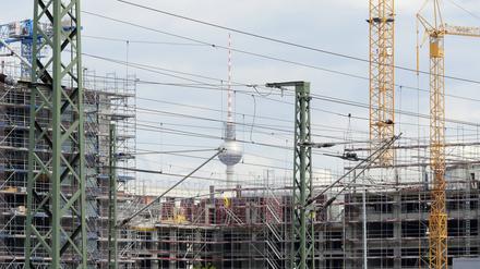 Baustelle der Europacity in Berlin.