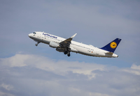 Startende Lufthansa-Maschine