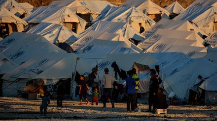 Ein Flüchtlingslager auf der Insel Lesbos: So könnte es künftig an vielen EU-Außengrenzen aussehen