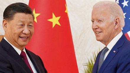 Teil Partner, teils Gegner: US-Präsident Joe Biden und Chinas Staatsoberhaupt beim G20-Gipfel in Bali 2022. 