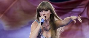 Die Sängerin Taylor Swift während eines Konzertes in Chicago.