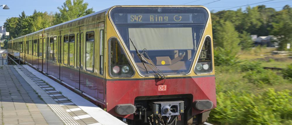Eine Berliner S-Bahn.