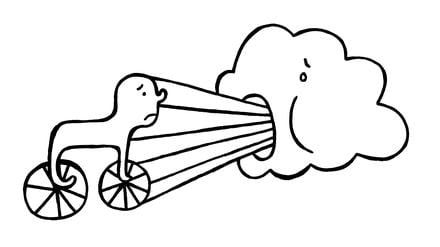 Radfahrer müssen sich auf Straßen in Ost-West-Richtung tendenziell mehr anstrengen.