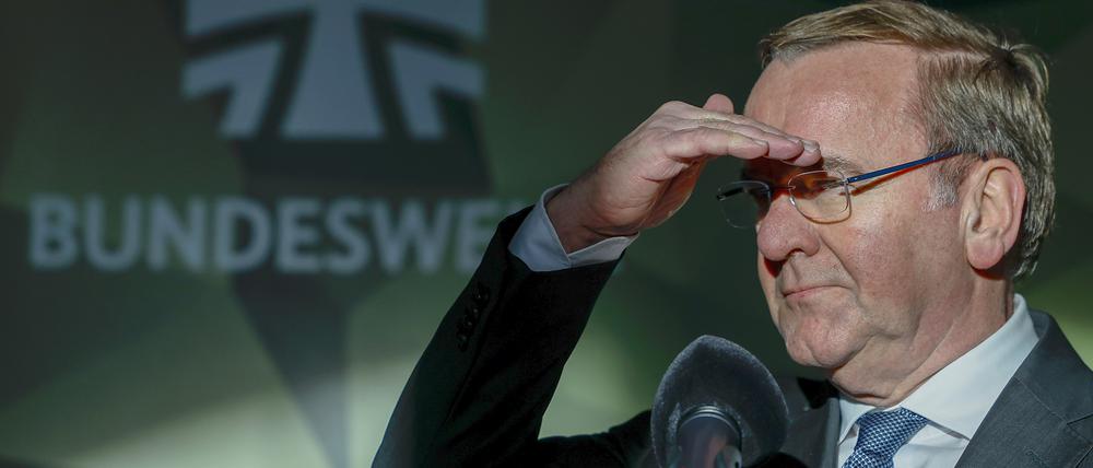 Boris Pistorius, Verteidigungsminister von Deutschland, im bayerischen Veitshöchheim.
