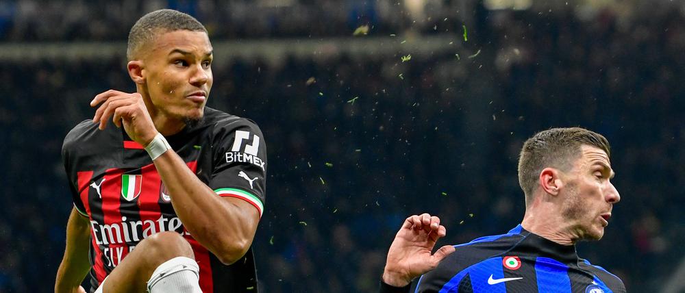 Der Konkurrent aus der eigenen Stadt. Malick Thiaw (links, AC Mailan) und Robin Gosens (Inter) spielen gemeinsam für die deutsche Nationalmannschaft.