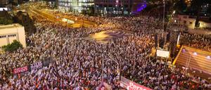 Demonstration in Tel Aviv.