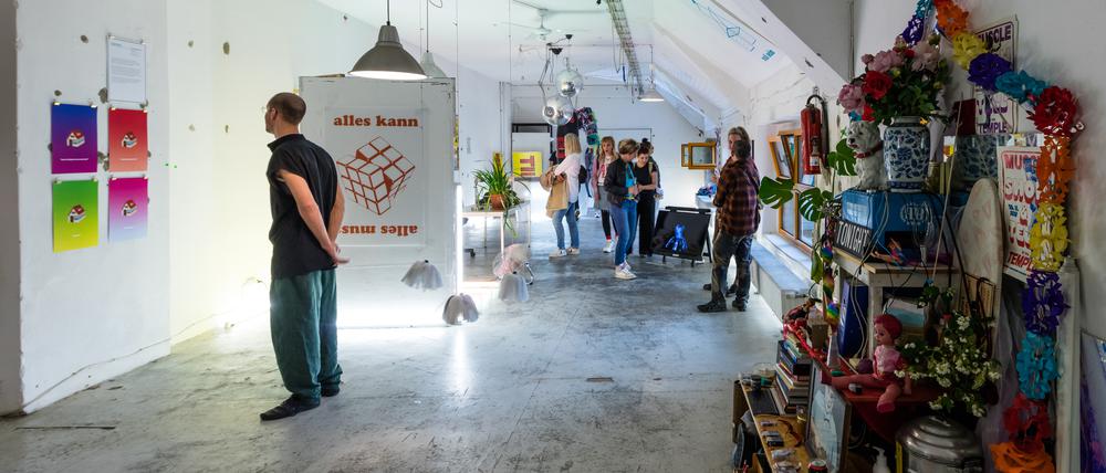 Die letzte Ausstellung im Co Working Space Muscle Temple in der Adalbert Straße.