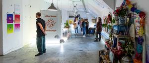 Die letzte Ausstellung im Co Working Space Muscle Temple in der Adalbert Straße.