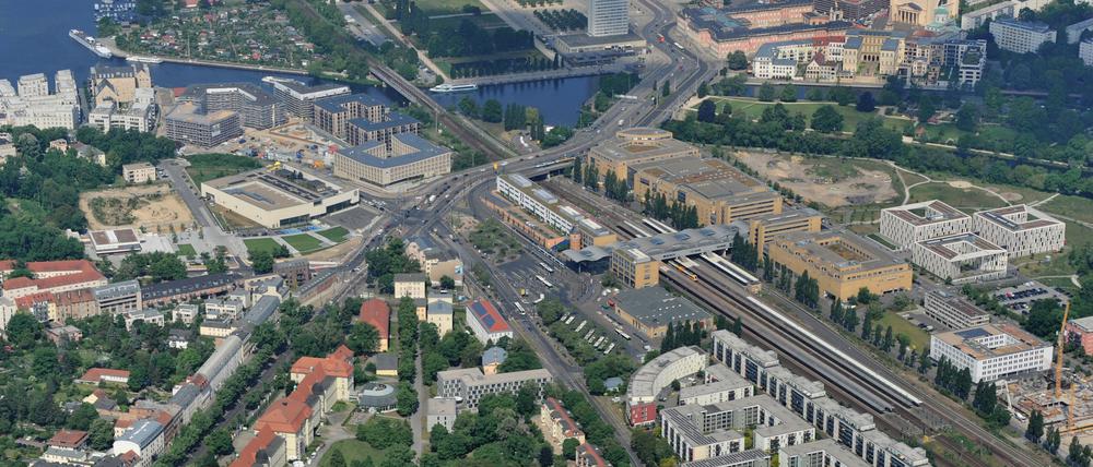 Das Leipziger Dreieck, von oben gesehen. 