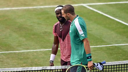 Am Ende blieb Jan-Lennard Struff nur die Gratulation an Gegner Frances Tiafoe.