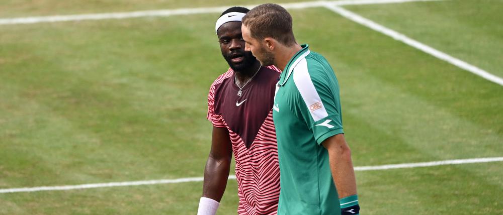 Am Ende blieb Jan-Lennard Struff nur die Gratulation an Gegner Frances Tiafoe.