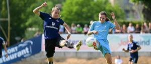 Mehr als gute Haltungsnoten gab es auch im Rückspiel nicht für Viktorias Fußballerinnen.