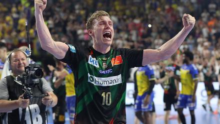 Jubel trotz allem Widerstand. Gisli Kristjansson gewinnt mit Magdeburg die Champions League
