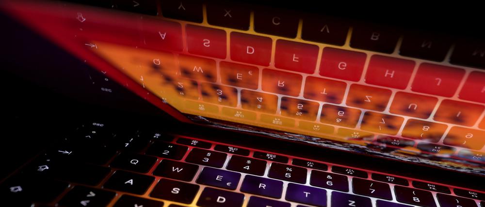 Tastatur eines Laptops. (Symbolbild)