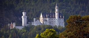 Das Schloss Neuschwanstein im Morgenlicht.