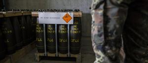 Artilleriemunition der Bundeswehr.