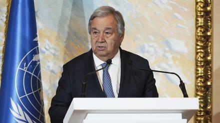 António Guterres fordert das Ende israelischer Siedlungskativitäten.