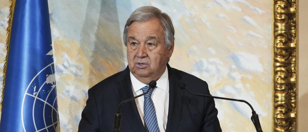 António Guterres fordert das Ende israelischer Siedlungskativitäten.