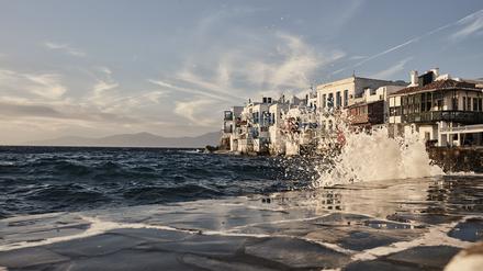 In Little Venice grenzen die Häuser direkt ans Meer.