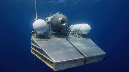 Das Tauchboot „Titan“ von Oceangate Expeditions wird zur Besichtigung der Wrackstelle der „Titanic“ eingesetzt.