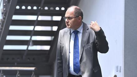 Auch im heimischen Bayern weiter aktiv: Christian Schmidt auf einer Pressekonferenz im Anschluss an die Vorstandssitzung des CSU-Präsidiums in München am Montag.
