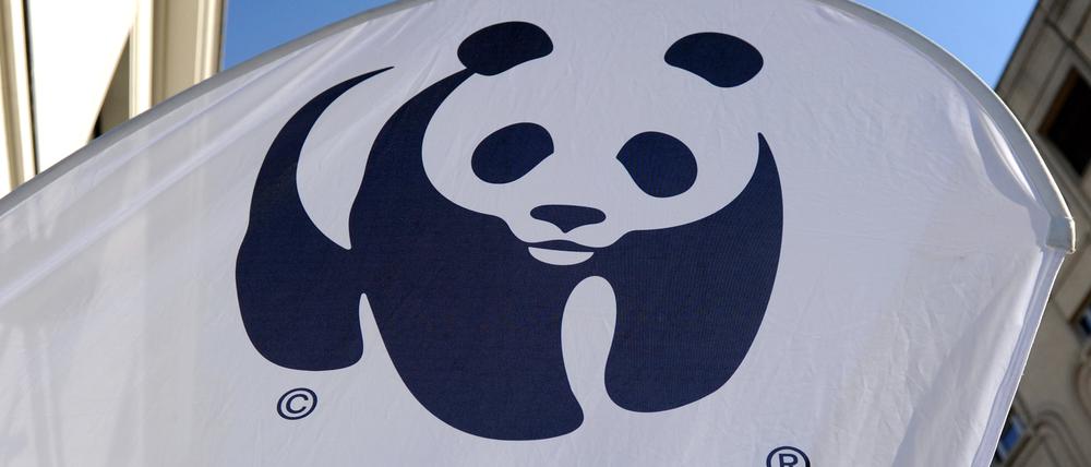 Das WWF-Logo ist auf einem Aufsteller zu sehen (Archivbild).