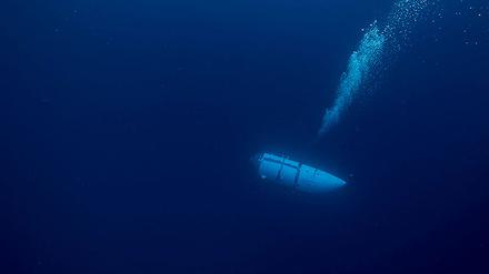 Dieses undatierte von OceanGate zur Verfügung gestellte Foto zeigt das Tauchboot „Titan“.