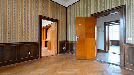 Räume im ehemalige Generalshotel. Die alte Villa auf dem Gelände des BER wurde zwischen 1947 und 1950 erbaut und diente einst als Empfangsgebäude für Repräsentanten der Sowjetunion und Staatsgäste der DDR. 