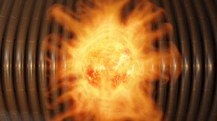 In Fusionsreaktoren sollen Wasserstoffatome verschmolzen und die dabei frei werdende Energie abgeleitet werden.