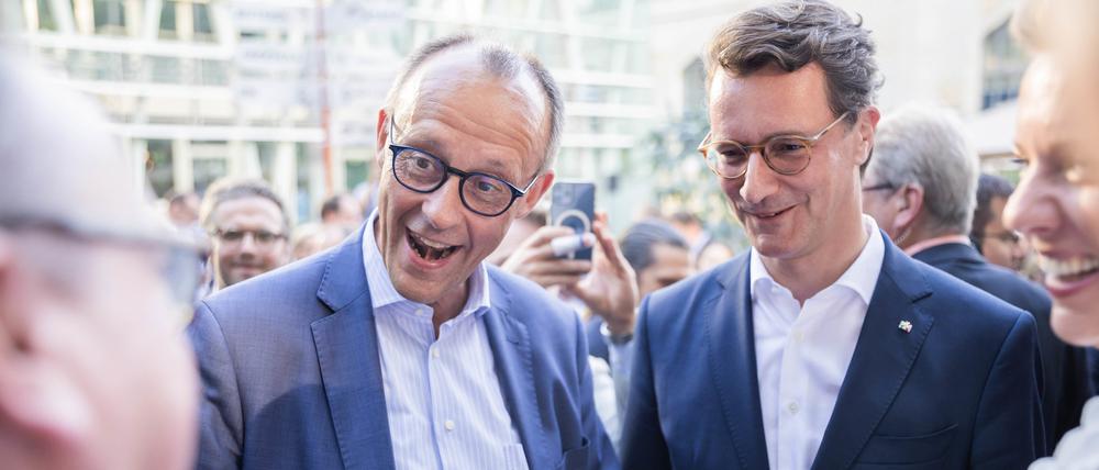 Zwei von der Zankstelle:  Friedrich Merz und Hendrik Wüst