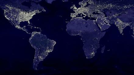 Entlang der Zeitzonen rollt die "Earth Hour" einmal um den Erdball.