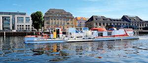 Auf der Spree ist das Belüftungsschiff nur selten unterwegs.