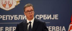 Der EU-Außenbeauftragte Josep Borrell traf den serbischen Präsidenten Aleksandar Vucic und den Regierungschef des Kosovo, Albin Kurti, in Brüssel zu getrennten Beratungen (Symbolbild).
