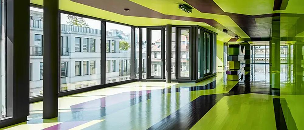 Der Spitzenreiter: Die vom Architekten Jürgen Hermann Mayer gestaltete Wohnung liegt an der Jägerstraße im Stadtteil Friedrichswerder. Monatskaltmiete: