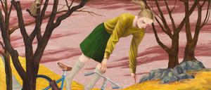 Nicole Eisenman, „Destiny Riding Her Bike“, (2020), 323 x 267 cm.