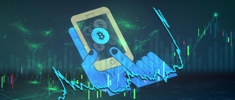 Bitcoin steigt im Wert.