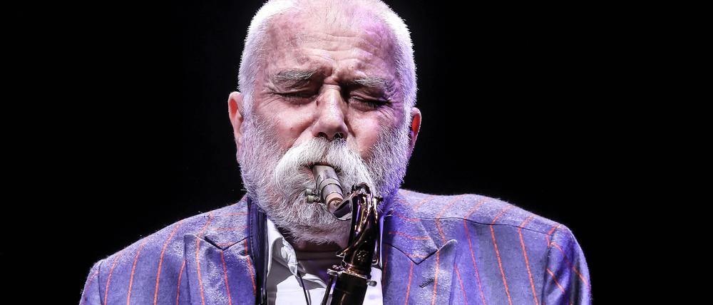 Peter Brötzmann 2022 beim Berliner Jazzfest.