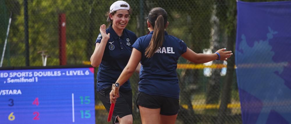 Sonia Yanushok und Lior Revakh gewannen Silber für Israel.