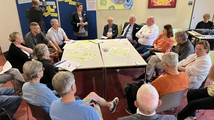 Bürgerdialog zu Grube, Eiche und Golm in der Ludwig-Renn-Grundschule am 23.6.23