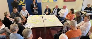 Bürgerdialog zu Grube, Eiche und Golm in der Ludwig-Renn-Grundschule am 23.6.23