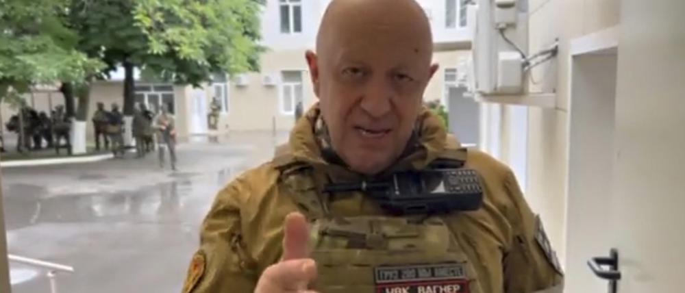 Prigoschin droht mit einem Marsch auf Moskau.